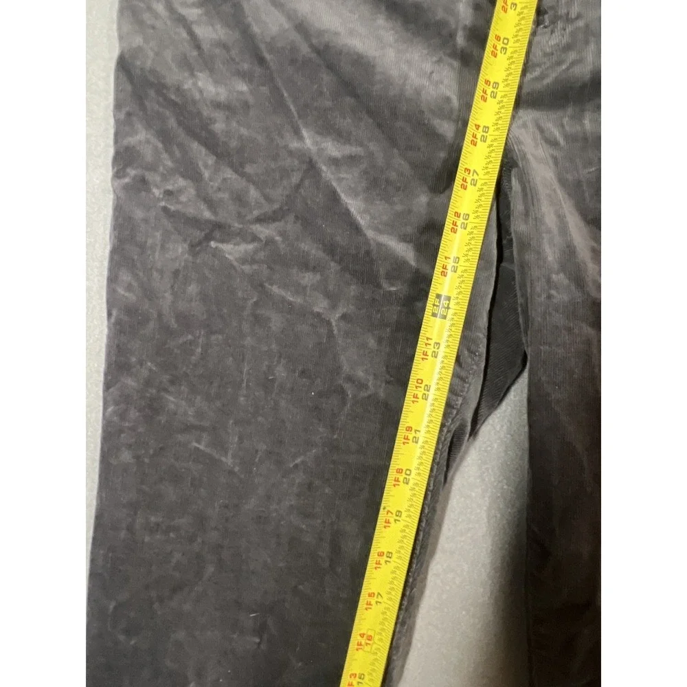 J.Crew Women's Size 32 High-Rise Skinny Corduroy Pants Gray Button Fly - Picture 3 of 7